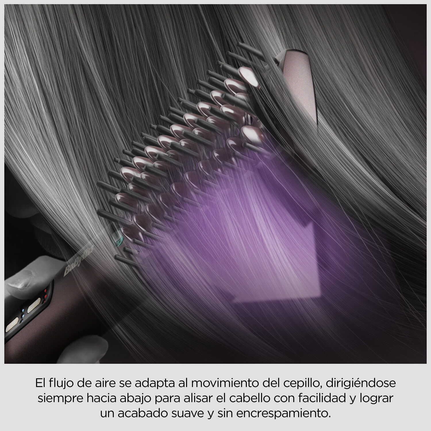 Cepillo alisador Air Power Smooth  &ndash; De mojado a seco y liso sin esfuerzo